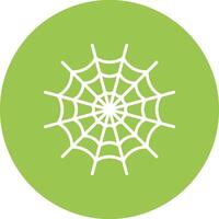 Spider Web Line Multi Circle Icon vector