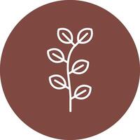 Eucalyptus Line Multi Circle Icon vector