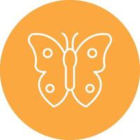 Butterfly Line Multi Circle Icon vector