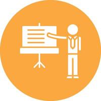 Training Glyph Multi Circle Icon vector