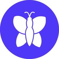 Butterfly Glyph Multi Circle Icon vector