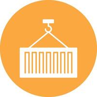Container Glyph Multi Circle Icon vector