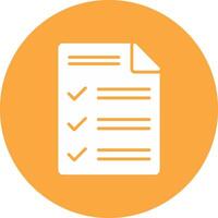Customs Declaration Glyph Multi Circle Icon vector