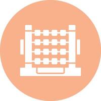 Abacus Glyph Multi Circle Icon vector