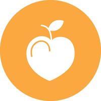 Nectarine Glyph Multi Circle Icon vector