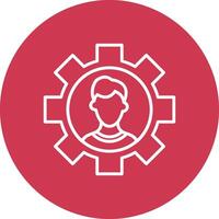 Coal Mining Line Multi Circle Icon vector