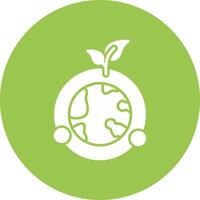 Ozone Layer Glyph Multi Circle Icon vector