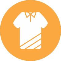 T Shirt Glyph Multi Circle Icon vector