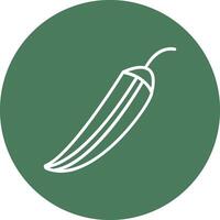 Okra Line Multi Circle Icon vector