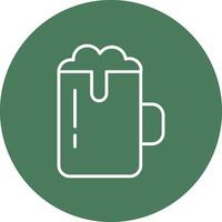 Beer Line Multi Circle Icon vector