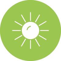 Sun Glyph Multi Circle Icon vector