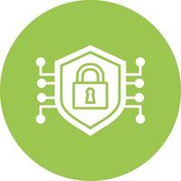 Encrypted Glyph Multi Circle Icon vector