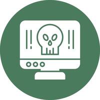 Computer Glyph Multi Circle Icon vector