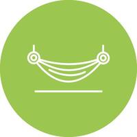 Hammock Line Multi Circle Icon vector