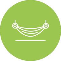 Hammock Line Multi Circle Icon vector