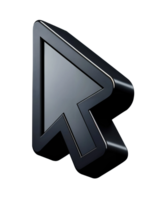 3d computadora ratón cursor. flecha icono. png