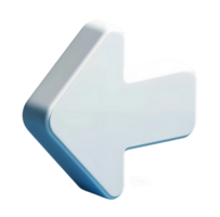 3d computer mouse cursor. arrow icon. png