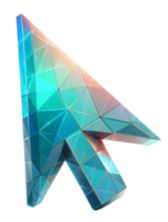 3d computer mouse cursor. arrow icon. png