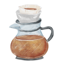 acuarela café ilustración png