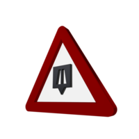 Road Sign 3D render png