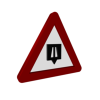 Road Sign 3D render png