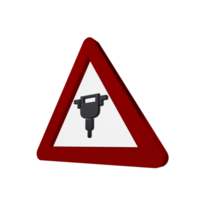 Road Sign 3D render png