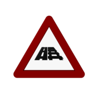 Road Sign 3D render png