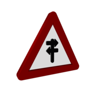 Road Sign 3D render png