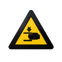 Warning Sign 3D render png