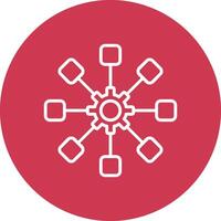 Structure Line Multi Circle Icon vector