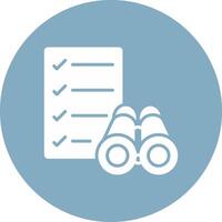 Scope Glyph Multi Circle Icon vector