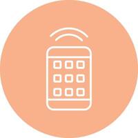 Remote Control Line Multi Circle Icon vector
