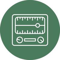 Dial Line Multi Circle Icon vector