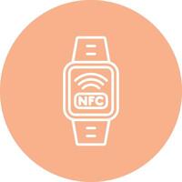 Nfc Line Multi Circle Icon vector