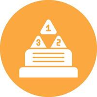 Number Glyph Multi Circle Icon vector