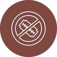 No Blade Line Multi Circle Icon vector