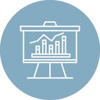 Business Graph Line Multi Circle Icon vector