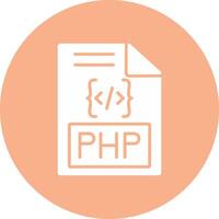 php glifo multi circulo icono vector