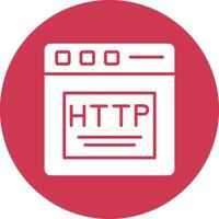 Http Glyph Multi Circle Icon vector