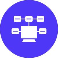 Tasks Glyph Multi Circle Icon vector