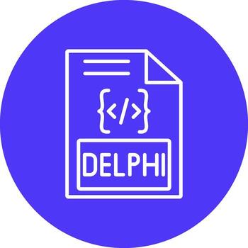 Delphi Line Multi Circle Icon vector