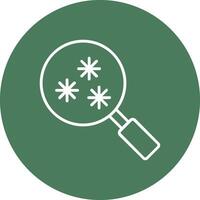 Virus Scan Line Multi Circle Icon vector