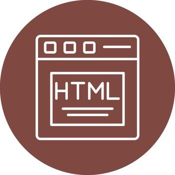 Html Line Multi Circle Icon vector