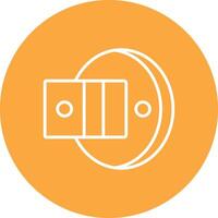 Doorstop Line Multi Circle Icon vector