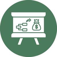 Co2 Glyph Multi Circle Icon vector