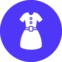 Dress Glyph Multi Circle Icon vector