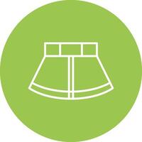 Skirt Line Multi Circle Icon vector