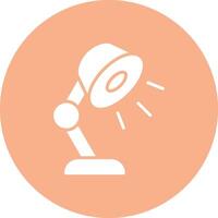 Lamp Glyph Multi Circle Icon vector