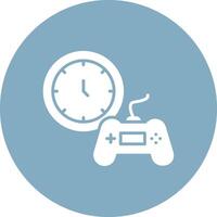 Time Glyph Multi Circle Icon vector