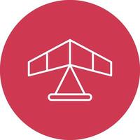 Gliding Line Multi Circle Icon vector